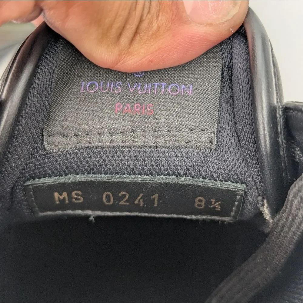 Louis Vuitton Men's Black and Multicolor Sneakers - Picture 6 of 8